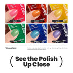 Beetles Neon Nail polish Set, 6 Jelly Colors Bright Rainbow Nail Polish Kit Quick Dry Finger Nail Polish Glossy Shine Nail Lacquer Polish Long Lasting Gifts for Women