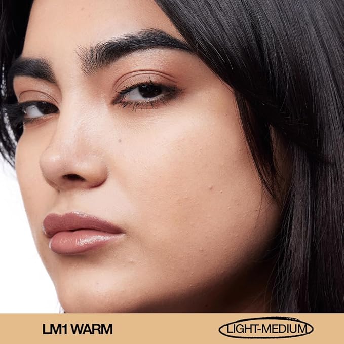 about-face THE PERFORMER Skin-Focused Foundation LM1Warm– Medium Coverage, Long-Wear, Breathable & Buildable Base – Clean, Vegan, Hydrating Formula with Blue Agave & Chlorella – 1.08oz