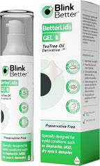 BetterLids Eyelid Cleansing Gel – Gentle Centella & Tea Tree Extract Cleanser – Refreshes & Cleanses for Daily Eyelid Care – Preservative-Free – 1.06 oz