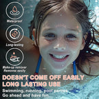 20 Pcs Face Makeup Patches, Glitter Freckles Face Tattoo for Teenagers & Young Women, Sparkle Freckles Makeup Patches, Waterproof Face Glitter Freckles for Christmas (Rose Gold)