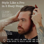 Firsthand Supply Hair Clay Pomade for Men & Women – Matte Clay Finish & Extra Strong Hold – Non-Greasy, Water-Based Organic Pomade – Easy to Restyle – Ideal for Short to Medium Hair Length – 3oz