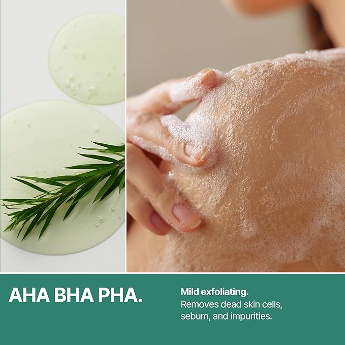SOME BY MI AHA BHA PHA 30 Days Miracle Acne Clear Body Cleanser – 13.5oz, 400ml – Daily Exfoliating Tea Tree & Salicylic Acid Acne Body Wash – Deep Cleanses Sebum, Oil & Impurities – Korean Skin Care