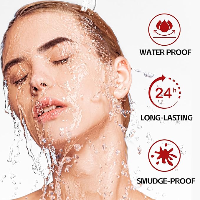 Waterproof Eyebrow Pen，Long Lasting Eyebrow Pencil，Creates Hair-Like, Natural-Looking, 3D Eyebrows,Eye Brow Makeup Pen for Women