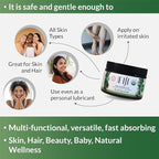 Organic Fiji Raw Cold Pressed Coconut Oil for Hair, Skin, Face & Body | Relaxing Massage Oil | Tea Tree Spearmint,12 oz for Women Men & Baby