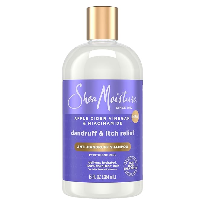 Shea Moisture Anti-Dandruff Shampoo Apple Cider Vinegar & Salicylic Acid For Removing Buildup System For A Healthier Scalp 13 Oz