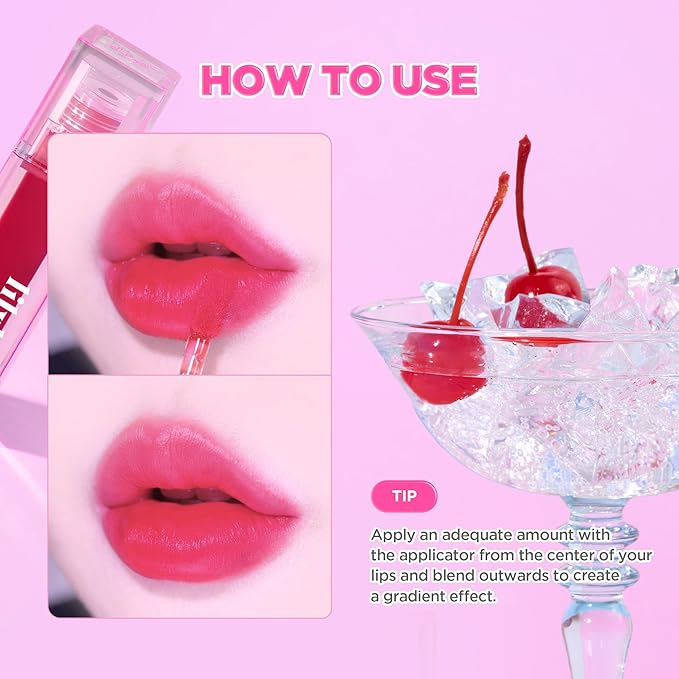 lilybyred Juicy Liar Water Tint | Korean Vivid Water-Gel Lip Stain, Fresh Fruit Colors, Intense Long-Lasting Stain, Moisturizing, Transfer-Proof, Lightweight Finish, 0.16 oz. (05 Pink Lemon Pizz)