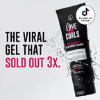 Love Ur Curls Irish Sea Moss Hair Gel, Medium Hold Hair Styling Curling Gel for Defined Curly Hair, Waves & Coils, Vegan, Cruelty Free, 236mL