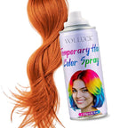 Orange Hair Spray Color Temporary, Hair Color Spray 1-Day Hair Dye Colored for Kids Women Men, Hair Wax Color Washable, Hair Paint for Halloween Party Fast-Drying, Non-Sticky 4.06 Fl Oz
