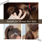 JessLab Spiral Hair Ties for Women, 10-Pack Traceless No-Damage Ponytail Holders, Coils Hair Bands for Girls, Assorted Colors