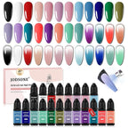 JODSONE 20 Colors Airbrush Gel Nail Polish Set for Nail Gradients No Dilution Gel Nail Polish DIY Various Patterns Nail Art, Girls Holiday Gifts