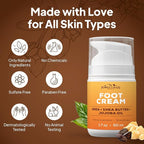 Pumice Valley Foot Cream for Dry Cracked Heels and Feet - Natural Moisturizer, Corn, Calluses Treatment - Skin, Body Lotion, Urea, Shea Butter, Jojoba Oil, Vitamin E 1.7 Oz