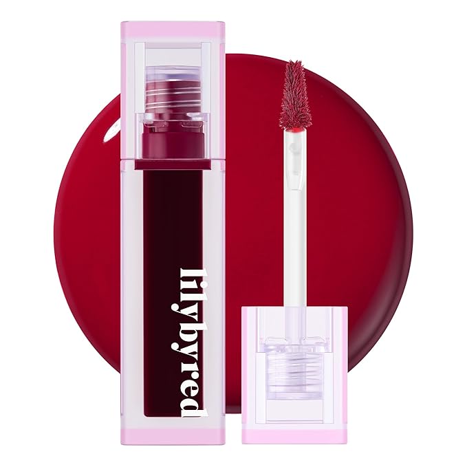 lilybyred Juicy Liar Water Tint | Korean Vivid Water-Gel Lip Stain, Fresh Fruit Colors, Intense Long-Lasting Stain, Moisturizing, Transfer-Proof, Lightweight Finish, 0.16 oz. (04 Blackberry Tequila)