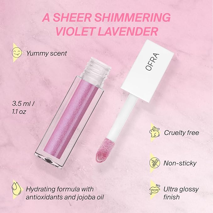 Lip Gloss - Orchid | Non Sticky, Ultra-Glossy Lip Gloss | Long Lasting Formula for a Smooth, Hydrated Finish | 3.5ml/1.1oz