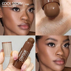 Cool Story 3-in-1 Makeup Set, Highlighter, Blush and Contour Balm Stick, Cream Formula for Face Contouring, Professional Cosmetic Kit (Contour-F08)