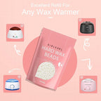 1lb Wax Beads for Hair Removal - Unscented Hard Wax Beads Refill for Professional Full Body Waxing - Ideal for Facial, Brazilian Bikini, Legs, and Underarms at Home for Women and Men (White)