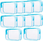 10pcs clear makeup bags bulk,tsa