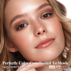 Shimmer Eyeshadow Stick Makeup 6PCS Set, Pink Metallic Matte Cream Eye Shadow Eyeliner Brightener Pencil Crayon - DESERT WILD