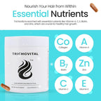 Advanced Hair Growth Supplement - Biotin, Collagen, Zinc & Essential Vitamins for thicker, fuller, Stringer Hair - 120 Capsules