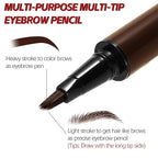 Waterproof Eyebrow Pen，Long Lasting Eyebrow Pencil，Creates Hair-Like, Natural-Looking, 3D Eyebrows,Eye Brow Makeup Pen for Women