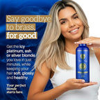 Robson Peluquero Blue Hair Gloss Toner for Blonde Hair, Platinum Blonde | Neutralize, Correct, Enhance Color & Hydrates| No Yellow Orange & Cooper Tones for Brassy Hair, Bleached, Highlights- 34 Fl.oz