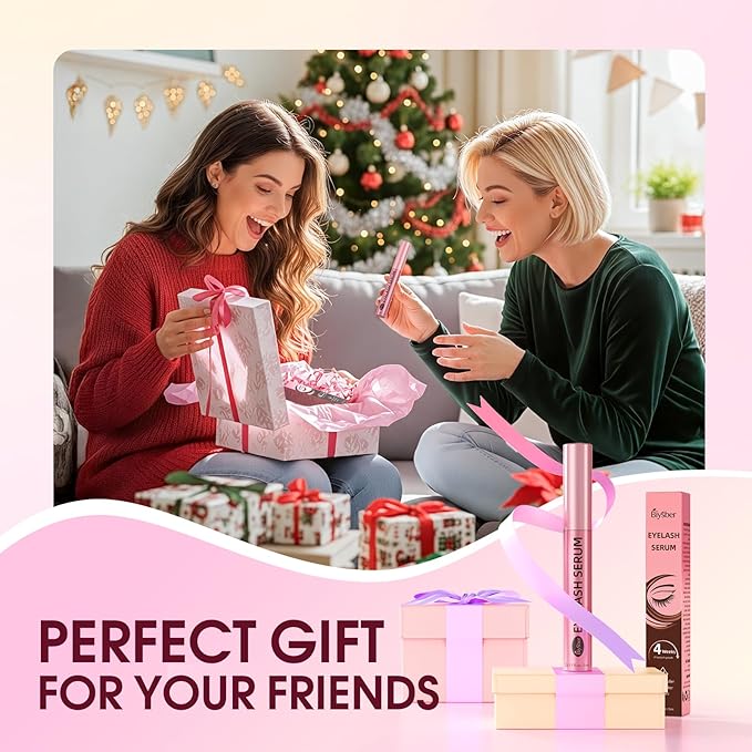 Lash Serum for Eyelash Growth: Premium Eyelash Growth Serum with Advanced Formula to Boost Longer Fuller and Thicker Lashes and Eyebrows - Gentle & Vegan for Sensitive Eyes (5 mL)