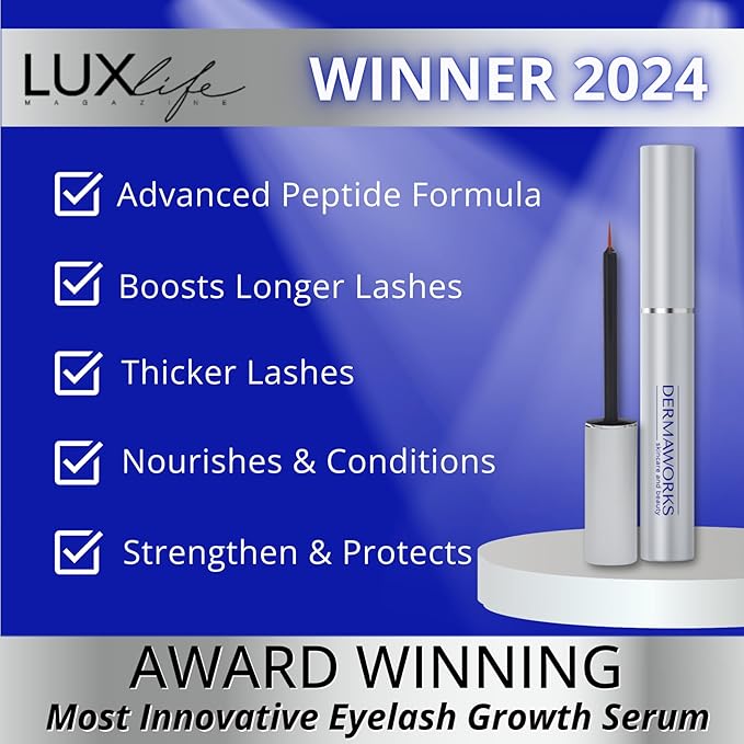 SPECTACULASH XL LASH SERUM for Eyelash Growth - Eyelash Serum to Grow Lashes - Suero para Pestañas Crecimiento - Lash Conditioner for Growth & Volume Lashes - Sérum para Pestañas by DERMAWORKS