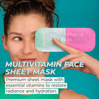 Vitamasques Multivitamin Face Mask, 8-Pack - Hydrating and Nourishing Korean Skincare for Radiant Skin, Provides Vitamins B, C & E