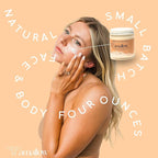 Amallow 100% Grass Fed Beef Tallow for Skin Care - Face + Body - Whipped Moisturizer - Natural Lotion, 4 FL. oz. (Orange Creamsicle)