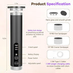 Electric Foot Callus Remover with Nano-Glass Head, Rechargeable Electric Foot File with Upgraded Powerful Metal Gear Motor, Premium Aluminum Cordless Callus Remover for Feet, Gifts for Men Women