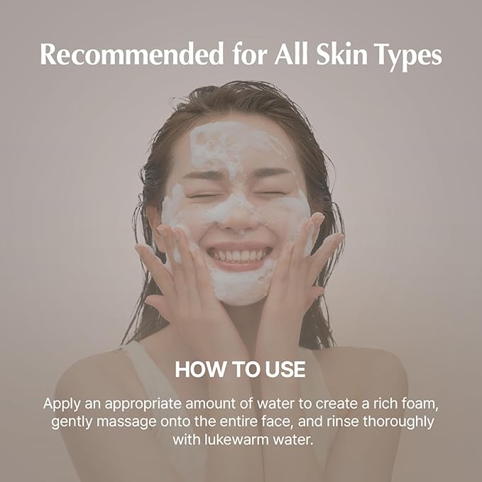 UIQ Biome Barrier Cleansing Foam, Facial Cleanser, Mild Hypoallergenic formula, Face Wash, Blackhead Remover, Moisturizing facial cleanser for All Skin Types 4.05 fl.oz(120ml)