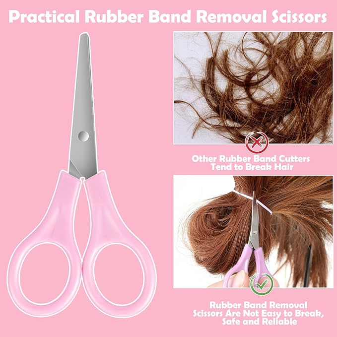 Hair Accessories for Girl, 1543 Pcs Elastic Hair Rubber Bands Set 20 Colors Elastic Hair Ties with Organizer Box Cotton Baby Hair Ties, Hair Tail Tools, Rat Tail Comb, Butterfly Hair Clips