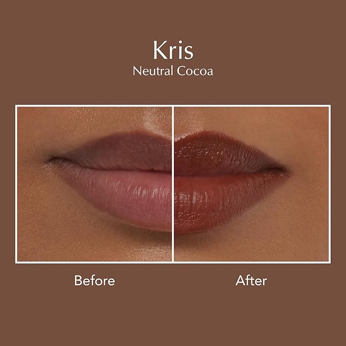 Thrive Causemetics Impact-FULL Smoothing Lipstick, Moisturizing Lip Makeup Essential with Vitamin E, Lightweight Creamy Lipstick for Women, Long Lasting, Vegan, Shade Kris (Neutral Cocoa)