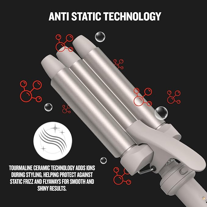 Remington Trendology 5-in-1 Multi-Styler Curling Wand Set with Ceramic Round Brush and 4 Interchangeable Ceramic Curling Wands (0.5“-1.25”)