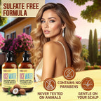 Rice Water Shampoo and Conditioner Set - Sulfate Free Formula for Fine Hair Women and Men - Volumizing and Thickening Formula for Thinning Strands - 16 Fl Oz (Set of 2)