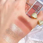 Erinde 10 Color Eyeshadow Palette Makeup - Matte Shimmer Glitter Eye Shadow, Ultra-Blendable, High Pigmented, Naturing-Looking, Neutral Nude Eyeshadow Palette with Professional Brush, Warm Sunshine