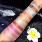 Glitter Eyeshadow Palette, 10 Colors Sparkle Shimmer & Matte Eye Shadow Highly Pigmented Waterproof Long Lasting Makeup Set (Color 7)