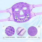 Cold Face Eye Masks Ice Face Mask Hot Cold Compress For Dark Circles, Puffiness, Migraines, Headache, Stress, Redness, Cooling Face Masks For Women Man, Skin Care