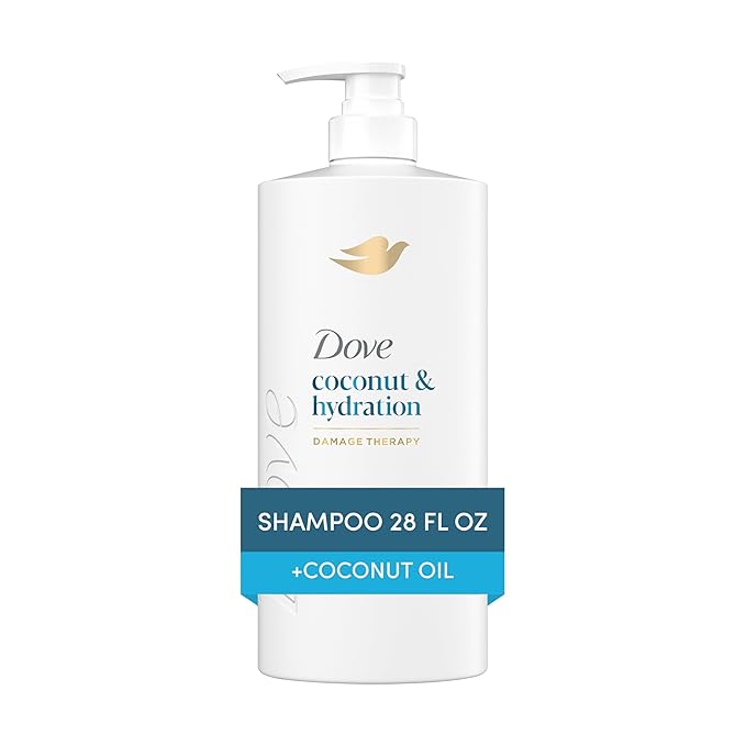 Dove Shampoo Coconut & Hydration for Dry Hair with Bio-Protein Care Technology and Coconut Oil 28 Fl Oz