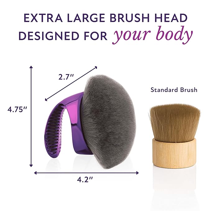 Westmore Beauty Blend & Blur Body Kabuki Brush & Self Tanner Brush - For Body Makeup & Foundation - Blending Applicator For Self Tanning - Durable Vegan Bristles