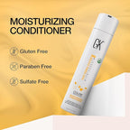 GK HAIR Hydrate Moisturizing Conditioner for Dry Damaged Colored Hair Protection Deep Conditioning with Argan Oil Keratin Frizz Control Smooth Healthy All Hair Sulfate Free Women and Men – 10.1 Ounce