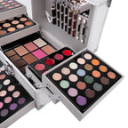 132 Colors All-in-one Makeup Palette Cosmetic Contouring Kit Gift Box Combination with Eyeshadow, Cream Concealer, Eyebrow Powder, Lip Gloss, Blush and Face Pressed Powder