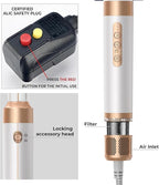 Blow Dryer Brush 7 in ONE，Autowrap Curling Wand, 110,000 RPM High-Speed Negative Ionic Hair Dryer with Diffuser Concentrator, Round Brush Blow Dryer Air Styler, Volumizing Hair Styling Tools