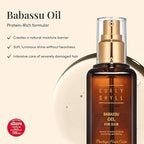 CURLYSHYLL Babassu Oil for Hair | Lightweight Moisturizing Oil for Dry or Damaged Hair | Soft, Non-Sticky Finish | Paraben-Free | 100ml