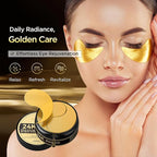 24k Gold Eye Patches - Firming, Glowing & Hydrating Hydrogel Mask for Puffy Eyes, Dark Circles, Wrinkles, Fine Lines, Eye Bags Treatment, Korean Skincare Gifts for Women and Men, 60Pcs