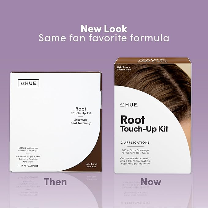 Dphue Root Touch-Up Kit - Light Brown Unisex Hair Color 2 Applications