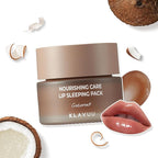 Klavuu Lip Mask Sleeping Pack (0.7oz) – Overnight Deep Hydrating Korean Lip Balm Treatment for Very Dry, Chapped Lips | Lip Lightening & Plumping with Instant Hydration | Gentle Exfoliating (Coconut)