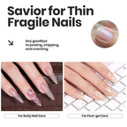 Beetles Nail Polish Set, 6 Colors Nude Nail Polish Kit Shimmer Nude Jelly Pink Champagne Mist Quick Dry Fingernail Polish Gifts for Women Salon DIY Manicure Kit