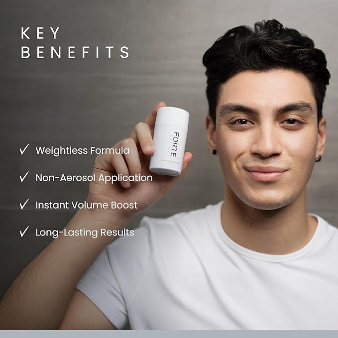 Hair Texture Powder by Forte Series, Volumizer for Fine Hair Volumizing Products for Men (0.1 oz)