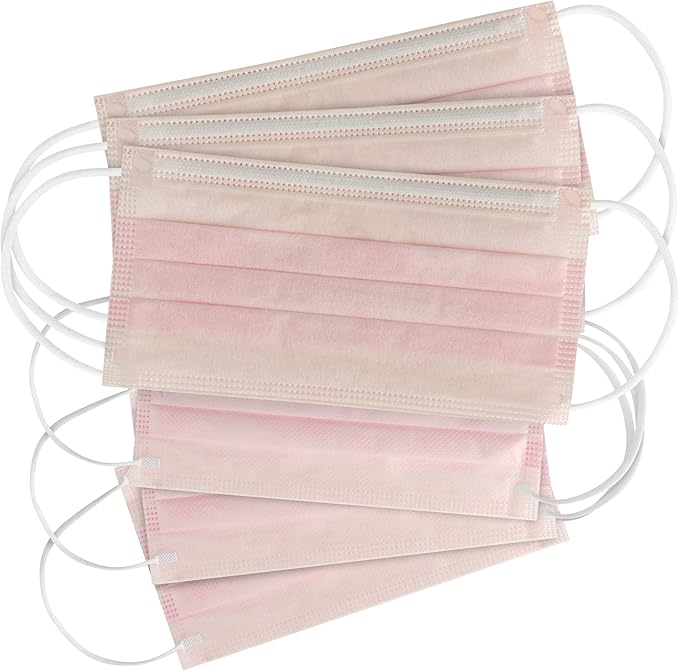 HALYARD Pink Level 1 Procedure Mask with Earloops, 57578