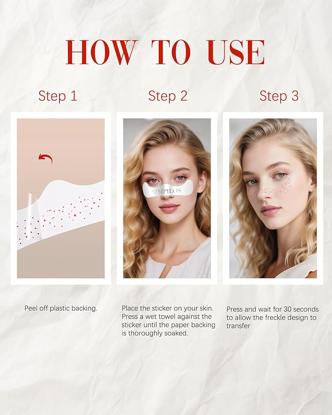 Red Face Glitter - Waterproof and Long-Lasting Body Glitter Speckles, Sparkle Makeup Patches for Festivals and Parties (RED - 8 Sheets)